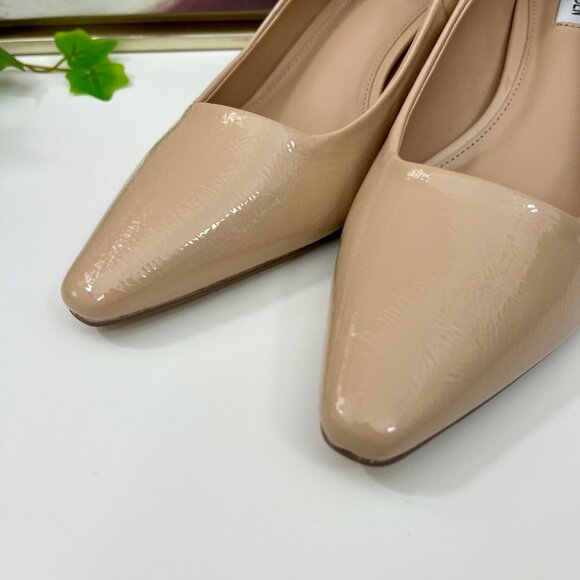 New Steve Madden Womens Pointed Toe Kitten Heel Pumps in Blush Patent 9 - Picture 13 of 13